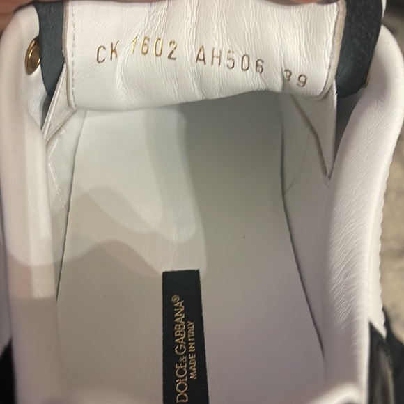 Dolce & Gabbana Calfskin nappa Portofino sneakers with lettering - Picture 13 of 15